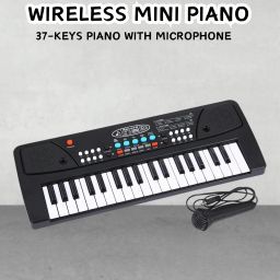 (Piano Keyboard) Toy with 37 Key, Recording and Mic, Adapter for DC Power G473 (Piano Keyboard) Toy with 37 Key, Recording and Mic, Adapter for DC Power G473 Analog Portable Keyboard-image-80
