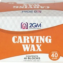 Dental Carving White Paraffin Wax 40 blocks pack of 200 gms.-25