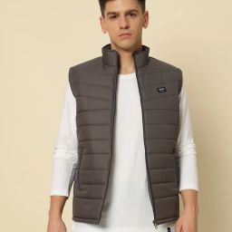 Men Solid Bomber Jacket-image-98