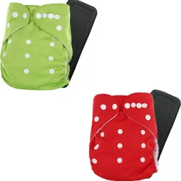 Waterproof Reusable Washable Cloth Diaper Nappies with Insert - L - XL (Pack of 2 diaper + 2 Inserts)-image-80