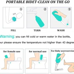 Portable bidet, Jet Spray for Toilet | Retractable, 2 angled Nozzles DN07 Bidet Nozzle-14
