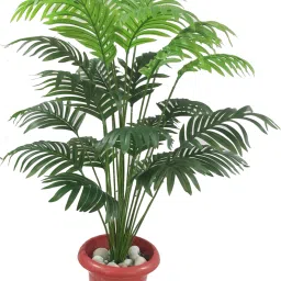 18 Leaves Areca Palm Indoor Plant for Home/Shop/Office Decor/Gifting Without Pot Artificial Plant-8