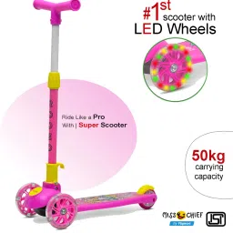 Foldable & Height Adjustable Scooter for 3-10 Years| 50KG CAP | LED LIGHTS-image-26