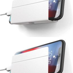 ELV Wall Mount Mobile Holder, Mobile Stand For All Smartphones With Strong Adhesive Strips, Charging Holder (2 Pcs.) Mobile Holder-11