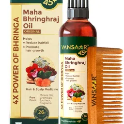 Mahabhringraj Oil with Kachchi Neem Comb CLINICALLY PROVEN for HAIRFALL CONTROL Hair Oil-image-13