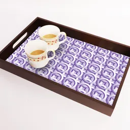bpdesignsolution Darlington Printing Serving Tray for Kitchen serveware Coffee Tray Table Tray Size 15x9.5x1.85 inch Tray-picture-33