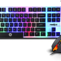 Frontech KB-0040P Wired Gaming Keyboard and Optical Mouse | RGB Backlight | 105 Keys Combo Set-image-16