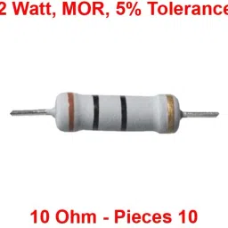 MOR | Metal Oxide Resistance | 2 Watt | 10 Ohm Pcs 10 Fixed Resistor-24
