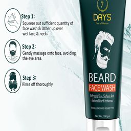 7 DAYS Men Beard Face Wash for All Skin & Beard Types - 100 g image 4