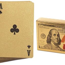Cool Gold Plated Playing Cards For Magic, Poker, Marriage, Teen Patti, Nightout Fun, Timepass-27