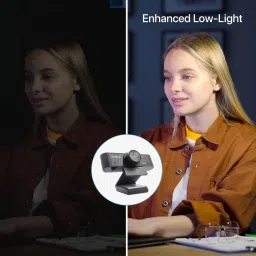 Peoplelink Nova X10 Ultra HD, 4K, Auto-Focus, Noise Reduction, CMOS sensor 8.2 HDWebcam with Built-In Microphone with Night Vision USB Connectivity image 4