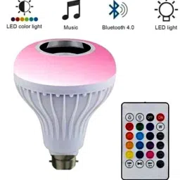 vespa led Bulb with Bluetooth Speaker RGB Changing Color Lamp Built-in Audio Speaker with Remote Control for Home | Bedroom | Party Decoration Dual Disco Ball image 2