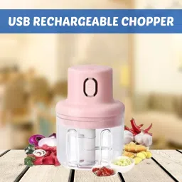 Chopper (Electric Rechargeable Chopper) for Kitchen Vegetable Garlic Onion C468 Electric Vegetable & Fruit Chopper-image-92