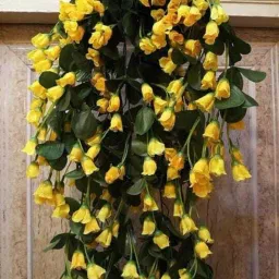 Artficial Rose Flower Hanging For Home & Office Decor Yellow Rose Artificial Flower-image-46