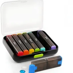 07 Days 2 Times Pill Box Am Pm Travel Medicine Organizer Twice Daily Vitamin Holder Pill Box-image-95