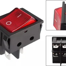symfonia AC 30A 250V 4 Pin Welding Machine Power Switch With Indicator Light Electronic Components Electronic Hobby Kit image 4
