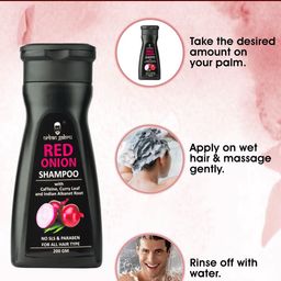 URBANGABRU Red Onion Shampoo with Caffeine & Curry Leaf - 200 g image 5