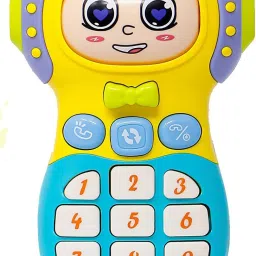 Expression Toy Mobile Phone - Toy Phone with Light & Sound, 3 Mode Face Changing Baby Phone for Toddlers & Kids (Yellow)-38