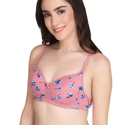Aamarsh Pack Of 2 Floral Printed 360 Degree Support Full Coverage Minimizer Bra image 4
