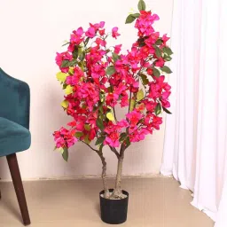 arick decor Artificial Bougainvillea Flowers Plants with Pot-picture-43