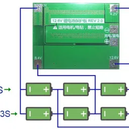 electrolight 3S 40A BMS Board 18650 Lithium Battery Protection Board Multipurpose Controller image 3