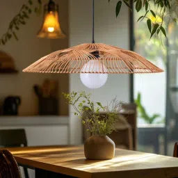 Woven Glow Rattan Cane lamp shade Hanging Lights (Pendant Lights) Lamp Shade-27