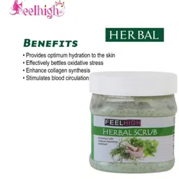 FEELHIGH Set of Herbal Scrub & Cucumber Moisturizing Cream - 500 ml Each image 3