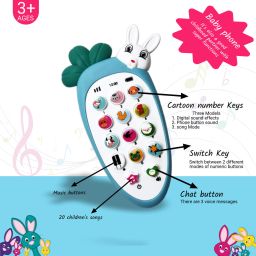 Smart Kids Rabbit Phone, Musical Sound Toys, Best Gift For Kids_BS26-27