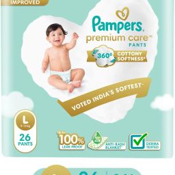 Premium Care Diaper Pants with 360 Cottony Softness - L-16