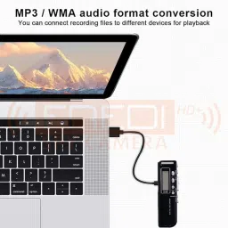 FREDI HD PLUS Digital Voice Recorder with Mini LCD Display Inbuilt 8GB MicroSD Card 8 GB Voice Recorder image 5