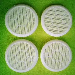 Round Wall Air Hole Closer Mosquito Net Dust Controller White - 6 PCS (4 IN) Insect Net-1