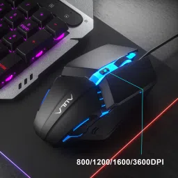 Aula F2023 Combo Wired USB Standard Gaming Keyboard Compatible with Desktop, Laptop, Mac Easy to Use,Plug and Play,Quick, Comfy Durable body image 4
