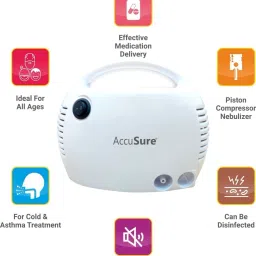 AccuSure UL Compressor Nebulizer Machine Kit for Child and Adults Nebulizer image 4