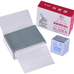 Laboratory Glass Slide 75 x 25 MM (50 Pcs) With Cover Slip 22 x 22 MM (100 Pcs) Standard Slide-image-2