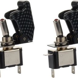 2 Carbon Fiber Toggle Switches 2 Car Dash Switch Panel-10