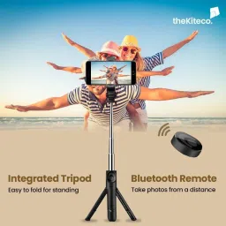 Setster Selfie Stick with LED Fill Light,3C Phone Tripod Stand with Bluetooth Wireless Remote & 360°Rotation Long Selfie Stick Bluetooth Selfie Stick image 4
