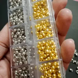 Combo Silver & Gold Jingle Ghungroo Metal Bells for uses Jewellery,Craft Making-17