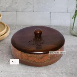 Durable , Hand crafted roti box, Chapati Box, for kitchen dining table Serve Casserole-image-77