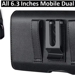 Bodoma Mobile BeltPouch Waist Bag for All Mobiles Up to 6.3 inch Mobile Belt Pouch Holster with Magnetic Clip Clouser Wasist Bag for All Mobiles-picture-2