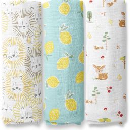 Printed Crib Swaddling Baby Blanket for AC Room-image-33
