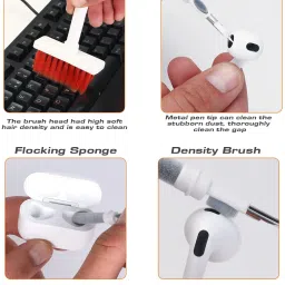 JPY 5 in 1 Multi-Function Cleaning Tools Kit for Keyboard / AirPods / Earphones for Computers, Laptops, Mobiles image 4
