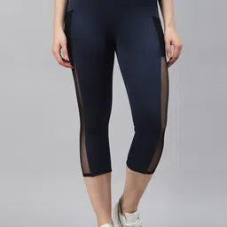 blinkin Solid Women Dark Blue Tights-picture-30