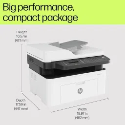 HP Laser MFP 1188Fnw, Wireless, Print, Copy, Scan, Fax, Monochrome Laser Printers Single Function WiFi Monochrome Laser Printer image 2