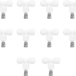 10pcs 6mm Atomization white Brass Fogger Nozzles with TeeConnector for Misting 0 L Hose-end Sprayer-image-43