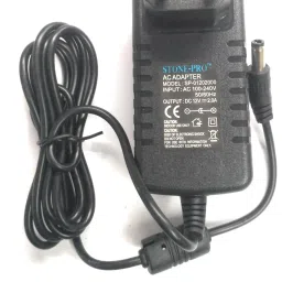 STONE-PRO 12V 2A Power Adaptor, Power Supply Ac Input 100-240V Dc Output 12Volt 2Amps Worldwide Adaptor (Black) 24 watt Adapter-43