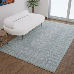 Blue Persian Wool 5 ft x 7 ft Hand Tufted Carpet by Jaipur Rugs-picture-16