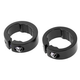 the style sutra THE STYLE SUTRA® 2x2pcs Alloy Bike Handlebar Grip Lock Ring End Locking Ring Black 12mm | Sporting Goods | Cycling | Bicycle Components & Parts | Handlebar Grips Tape & Pads image 1