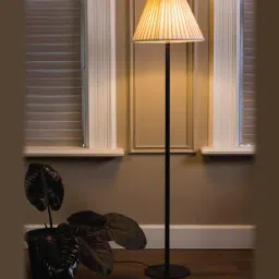 ashni Noel Off White Cotton Club Floor Lamp-picture-18