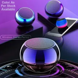 FITRIC M3 (PORTABLE BLUETOOTH MINI SPEAKER) Dynamic Metal Sound With High Bass with Google, Alexa & Siri Assistant Smart Speaker image 3