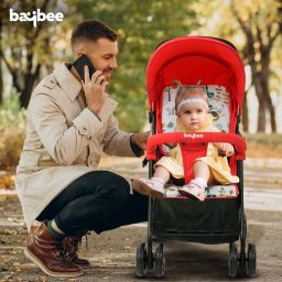 baybee Baby Stroller Pram with Canopy, Parent Handle, Adjustable Seat, and Safety Belt Stroller image 2